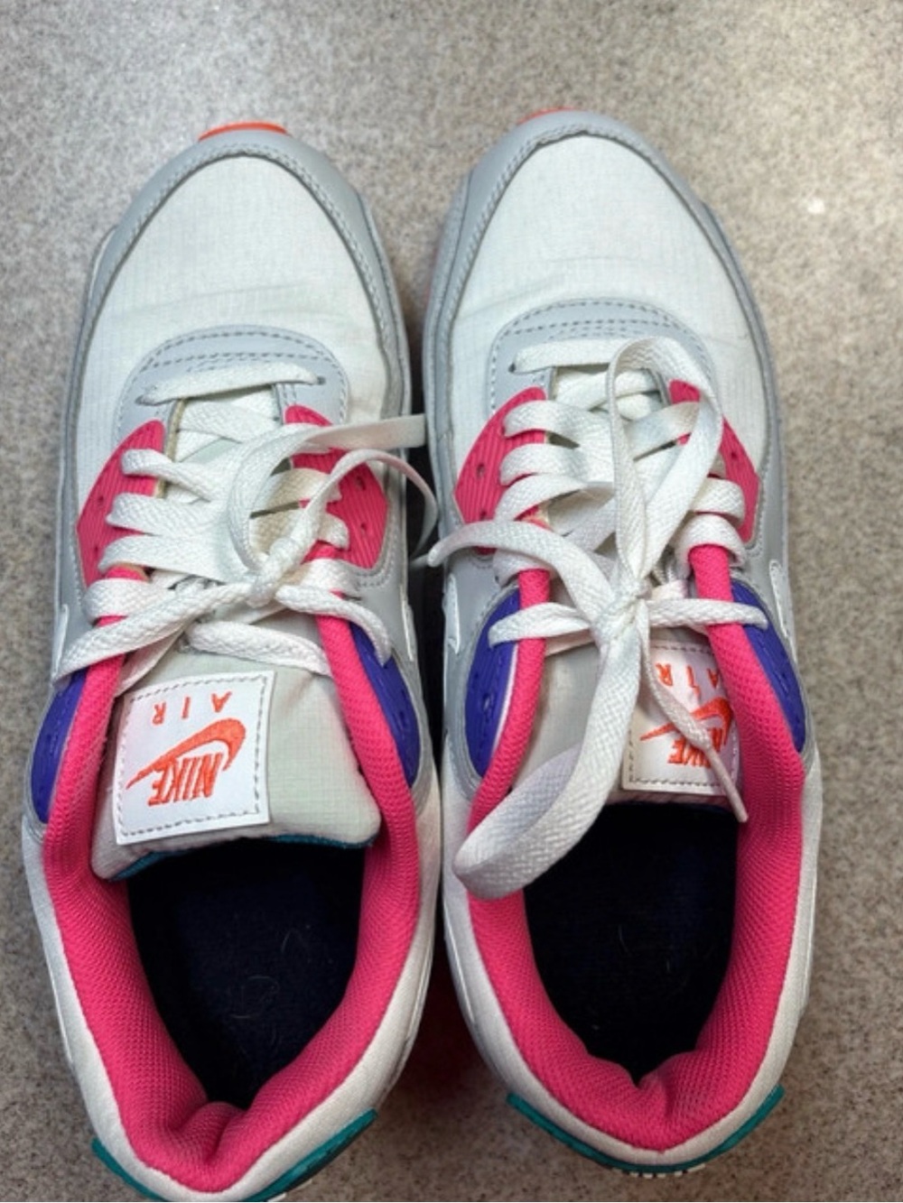 Women’s air max Sneakers with Pink and Purple Accent